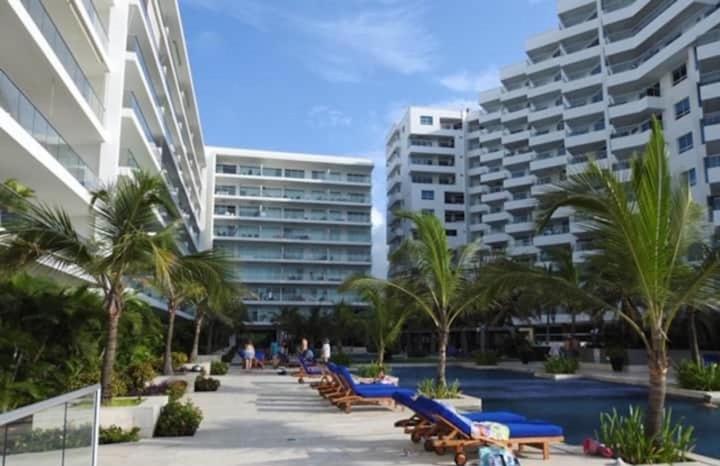 Hermoso Apartamento Con Todas Las Comodidades Acceso Directo A La Playa Morros Epic Sector La Boquilla Cumple Protocolos De Bioseguridad Cartagène Extérieur photo