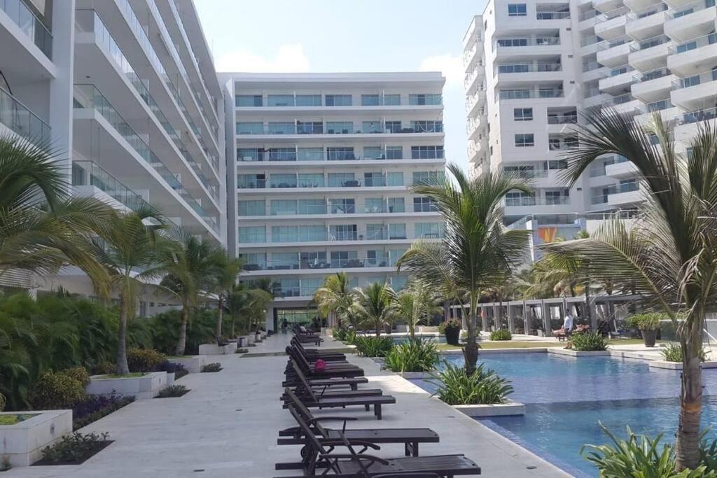 Hermoso Apartamento Con Todas Las Comodidades Acceso Directo A La Playa Morros Epic Sector La Boquilla Cumple Protocolos De Bioseguridad Cartagène Extérieur photo